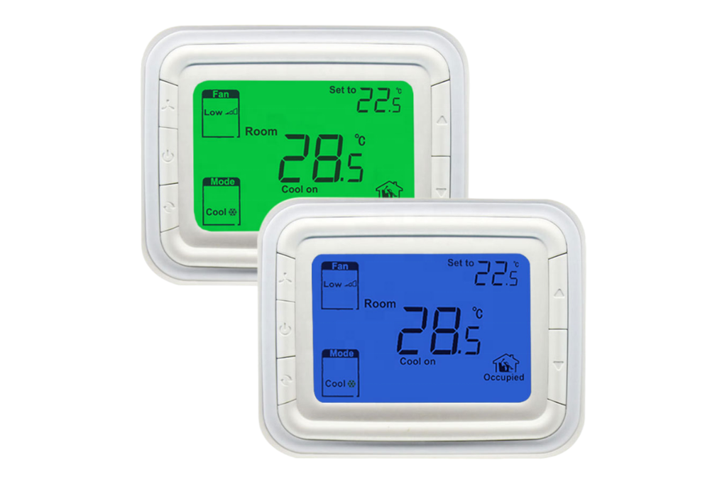 T6861H2WB-R THERMOSTAT FCU DIGITAL 3 SPEED 220V ON/OFF (BLUE) HONEYWELL