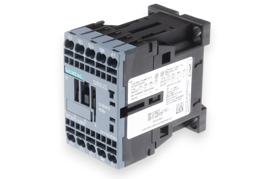 3RT2015-2AB01 3 kW / 400 V, 3-pole, 24 V AC, 50/60 Hz Contactor