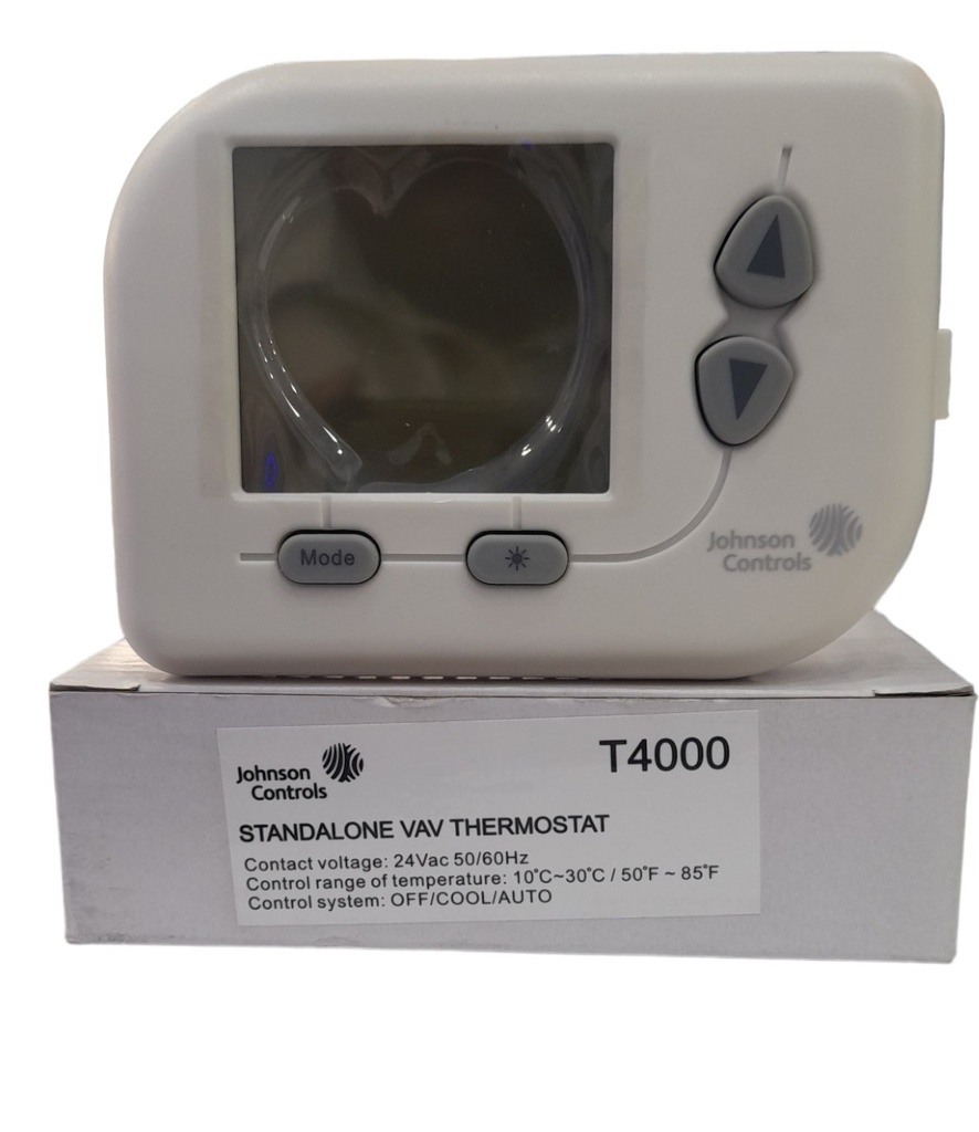 T4000 STANDALONE VAV THERMOSTAT 24VAC 10°C ~ 30°C